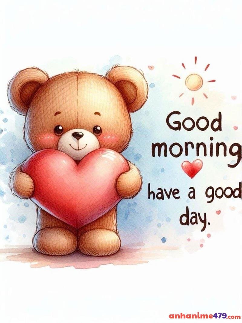 meme chào buổi sáng gấu