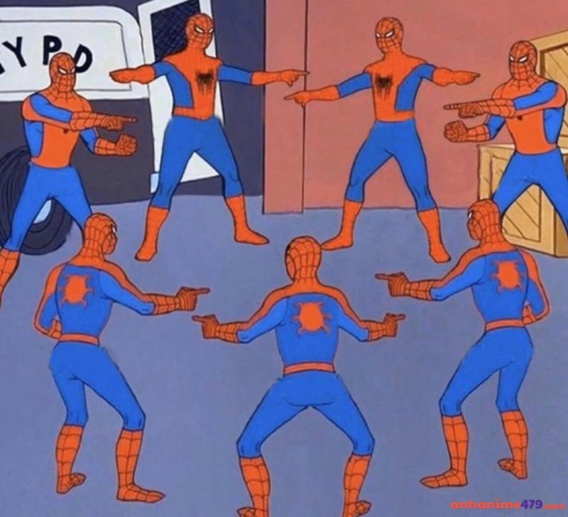 meme chỉ tay nhóm