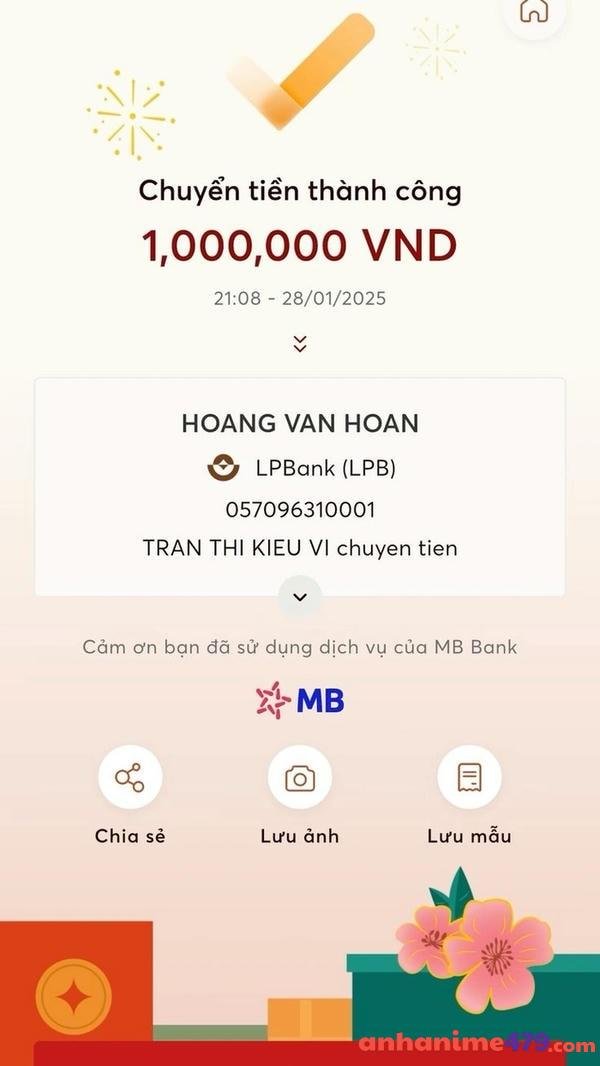 meme chuyển khoản 1 triệu