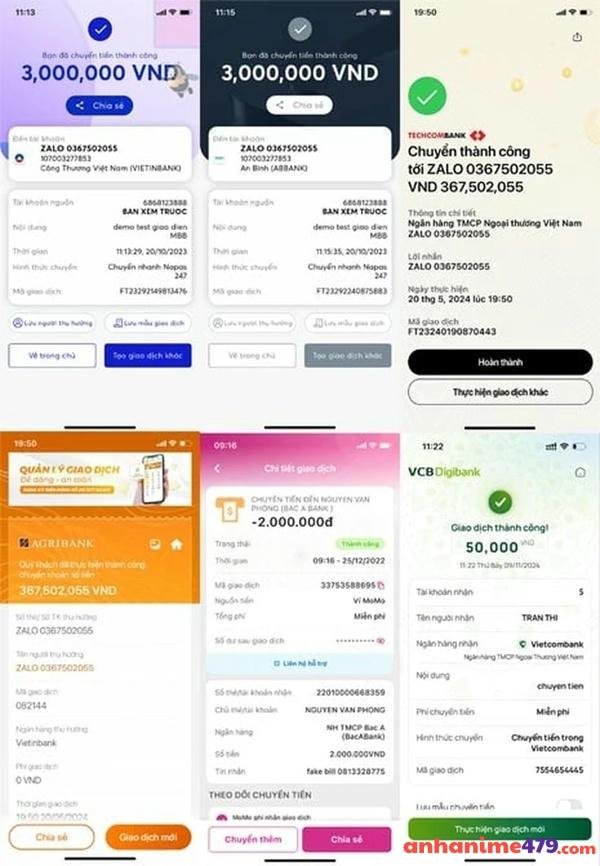 meme chuyển khoản