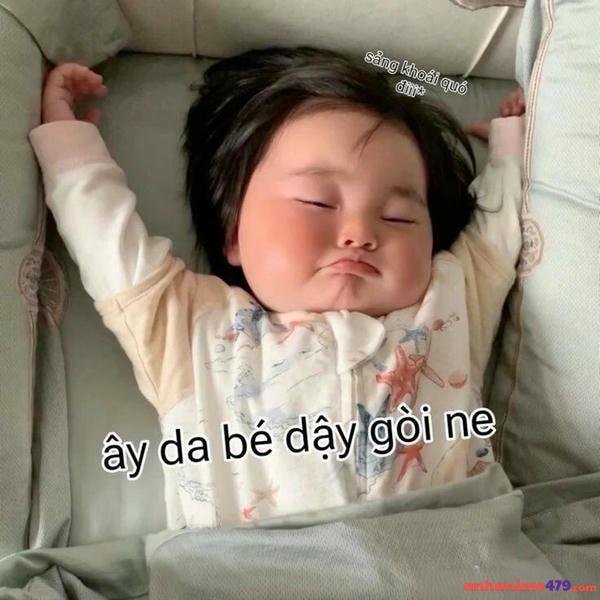meme mới ngủ dậy hài hước