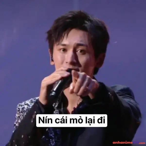 meme nín mỏ lại