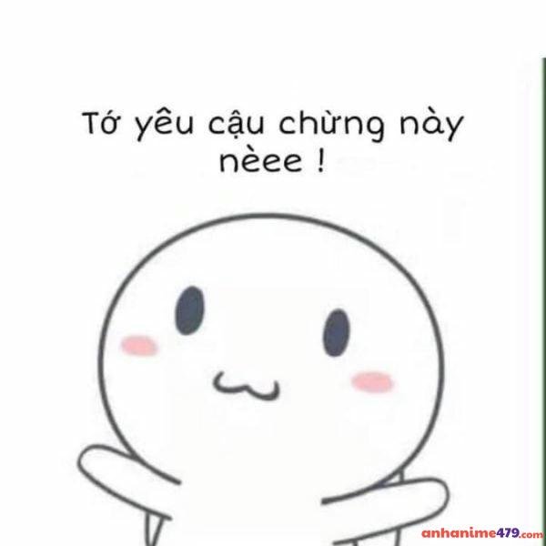 meme thả tim dễ thương