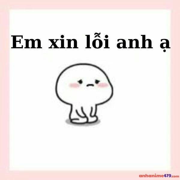 meme xin lỗi anh mờ