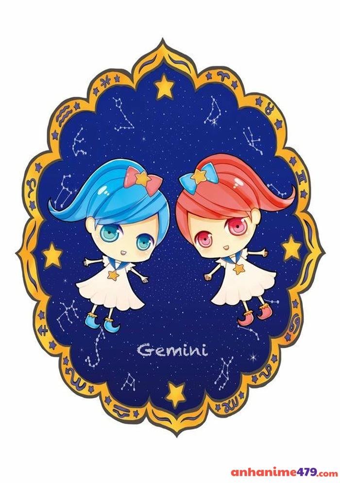 minh họa anime 12 cung hoàng đạo đầy đủ