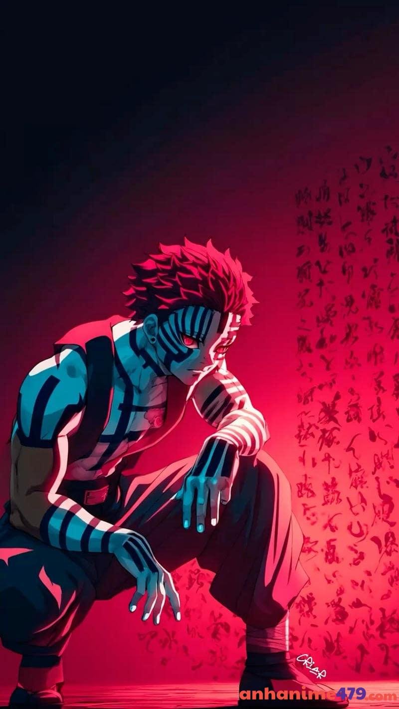 nền Akaza anime