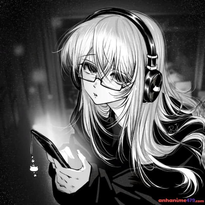 nền anime đeo kính