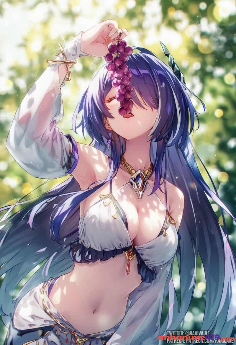 nền anime nữ quyến rũ