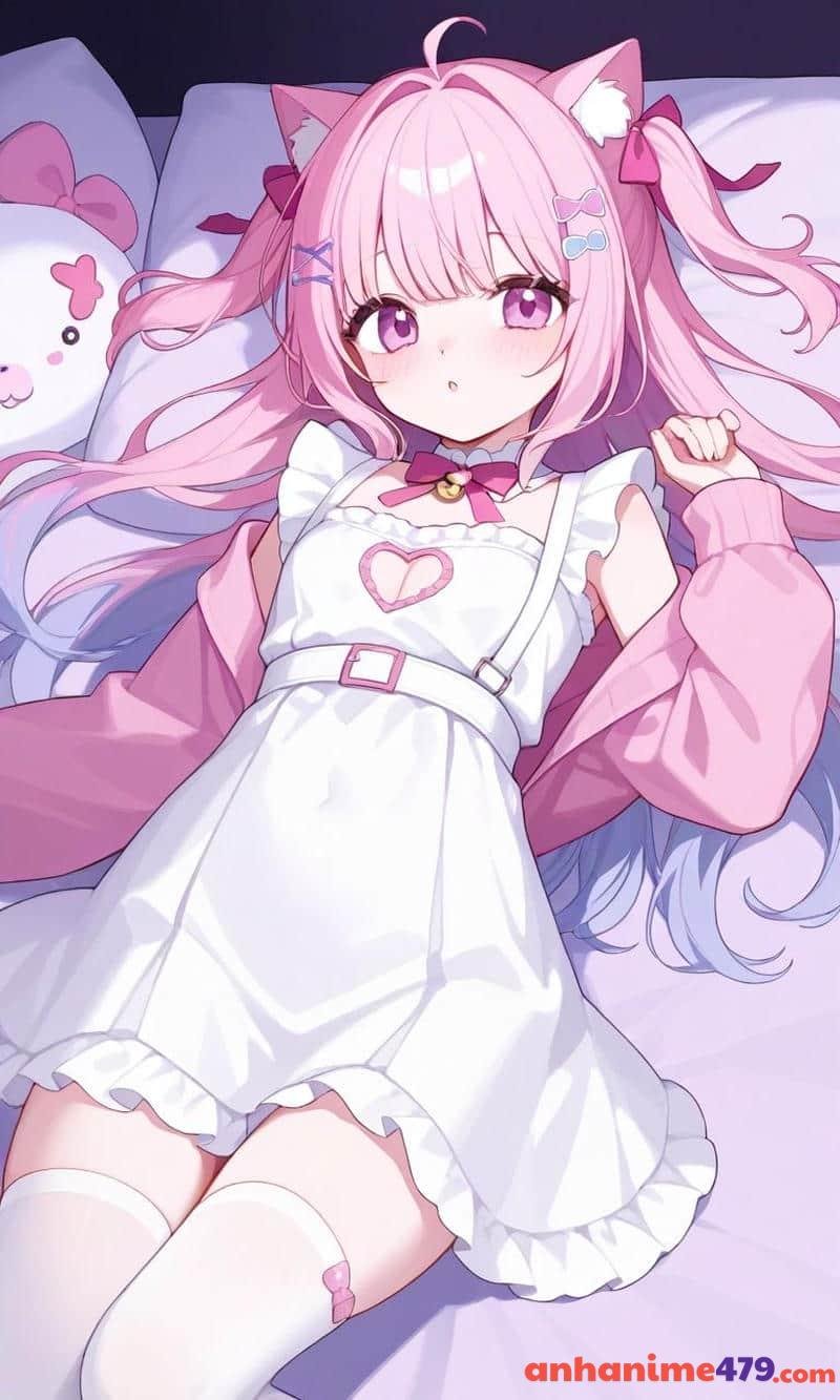 nhân vật anime nữ đang iu