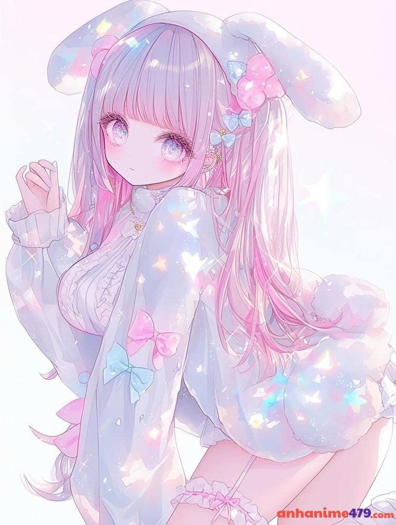 nhân vật anime nữ hồng