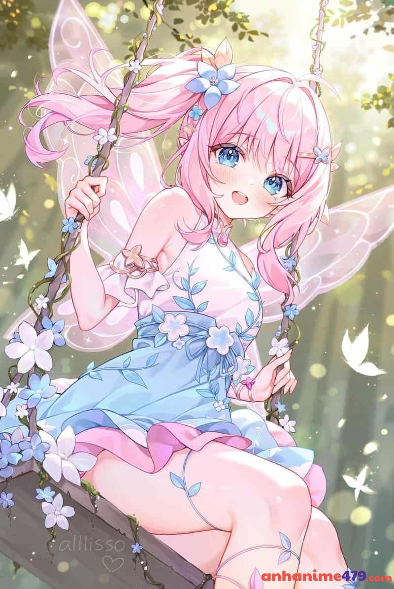 nhân vật anime nữ nhẹ nhàng