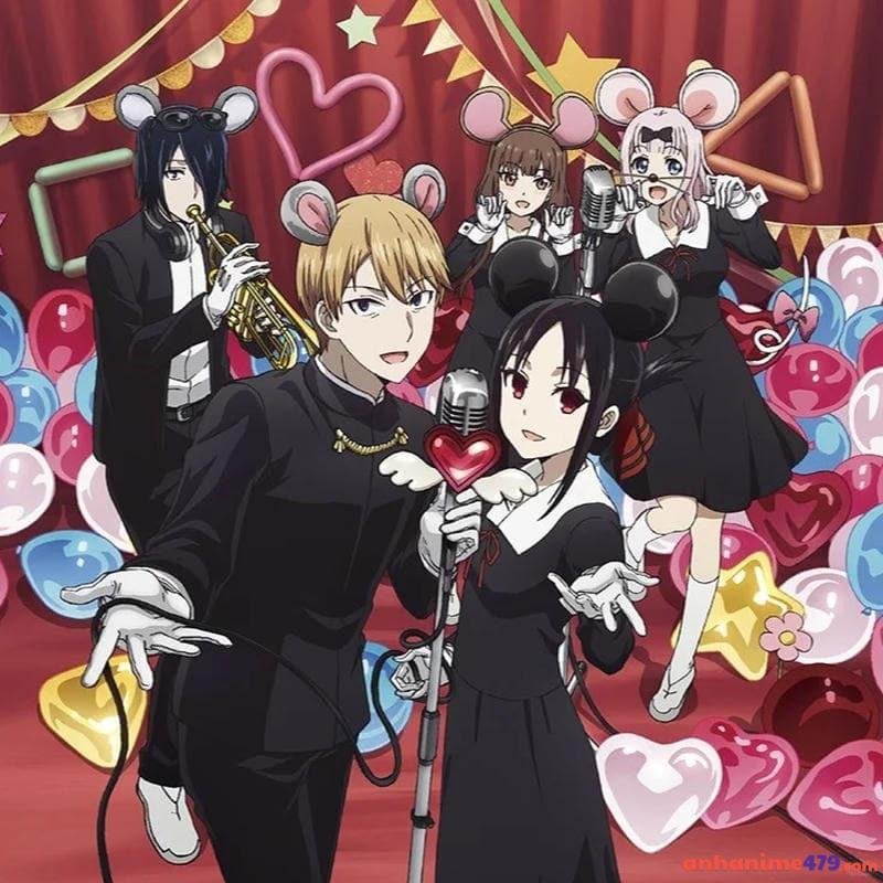 nhóm anime cùng nhau vui đùa