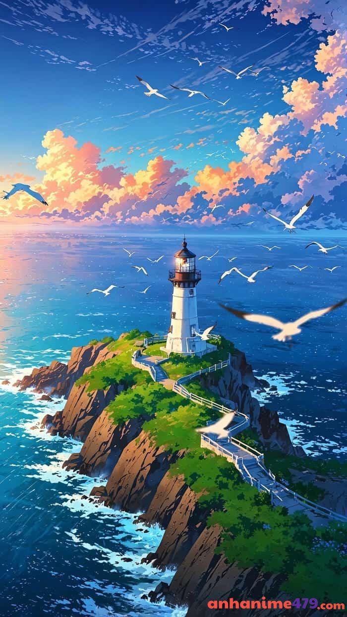 phong cảnh anime 4k chi tiết