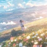 phong cảnh anime mùa hè xanh