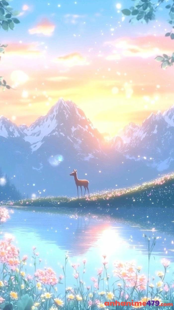 phong cảnh hoạt hình đẹp mơ màng