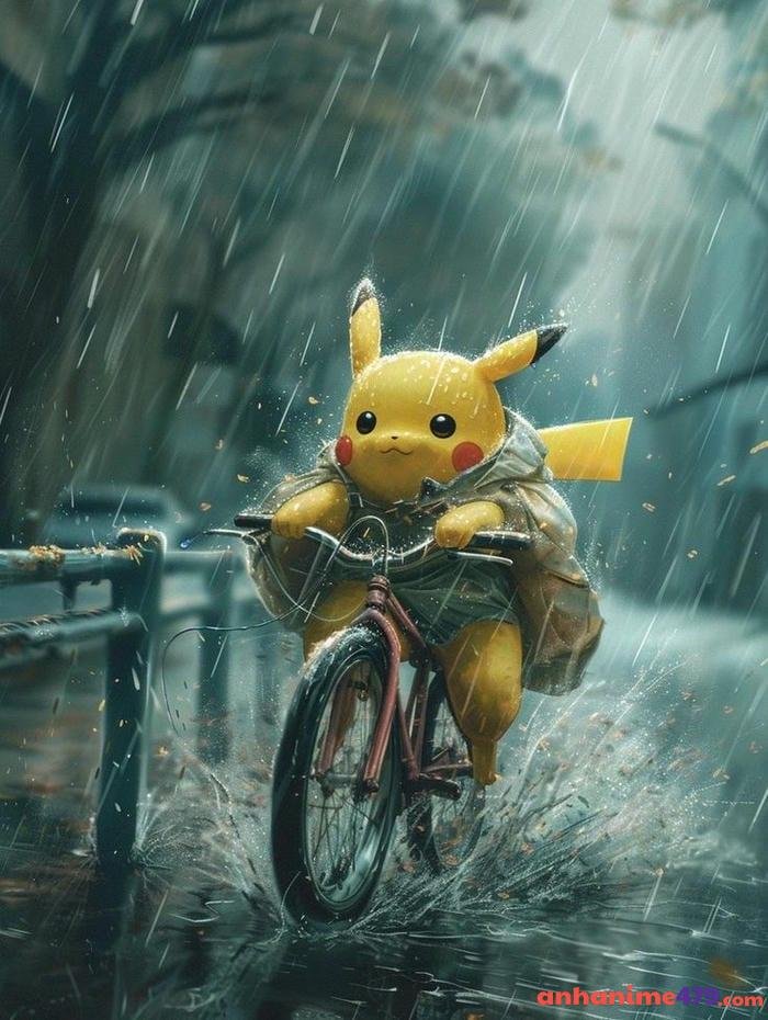 pikachu cảnh lãng mạn