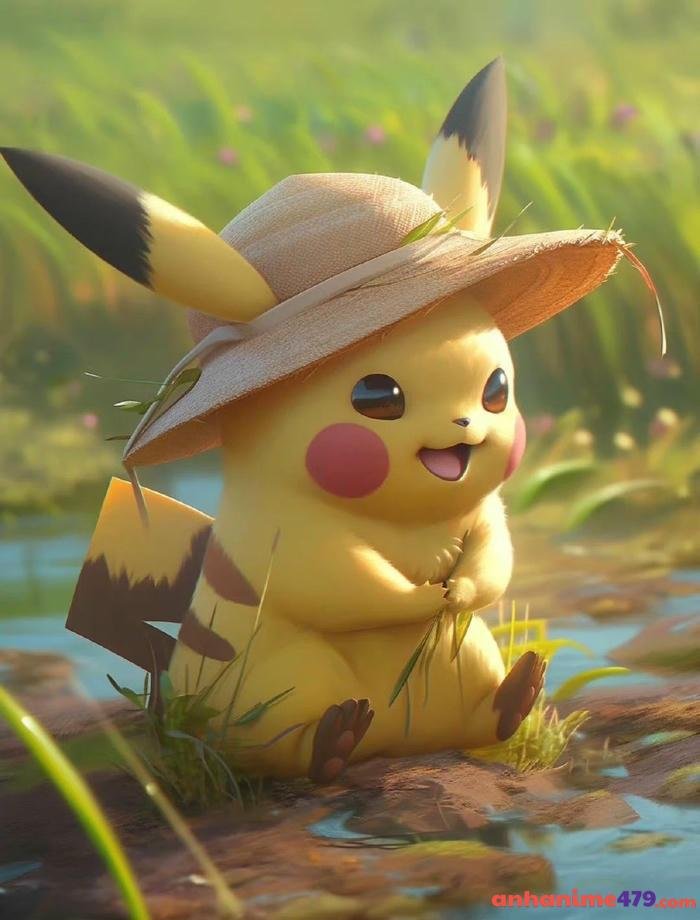 pikachu chạy nhảy vui vẻ