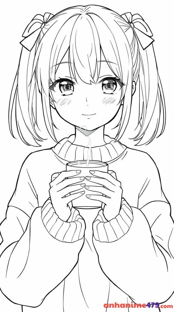 sách tô màu anime