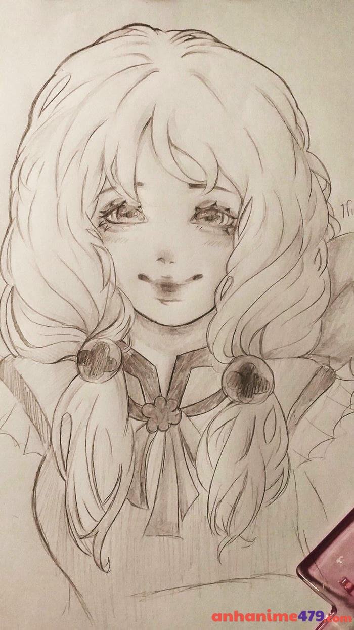 tranh vẽ anime màu sắc