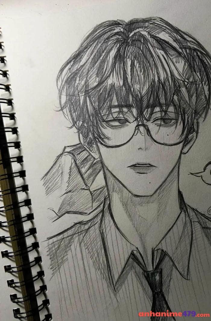 tranh vẽ anime nam