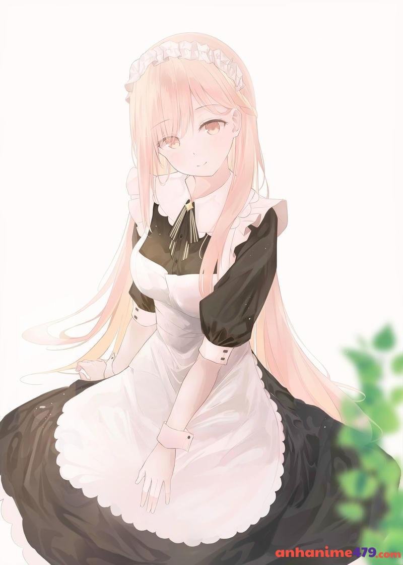 vẽ ảnh anime hầu gái