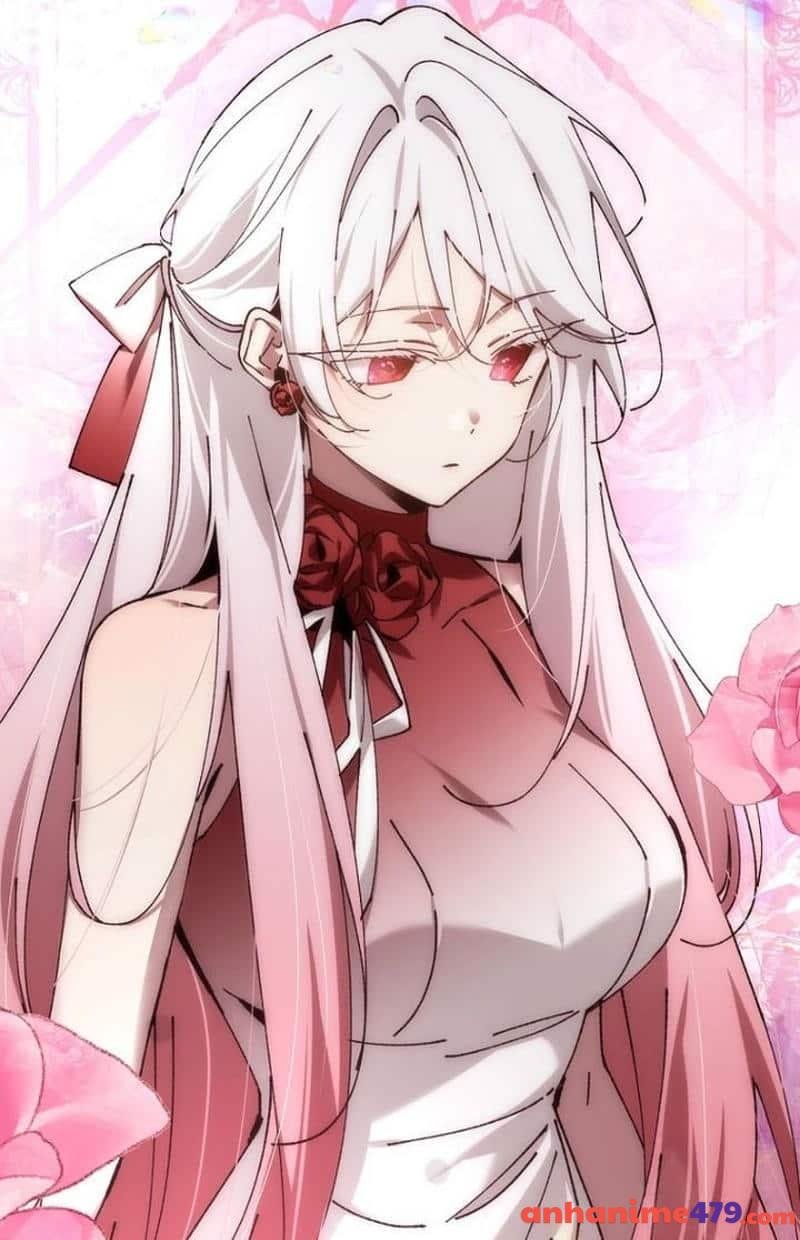 vẽ ảnh anime nữ tóc trắng