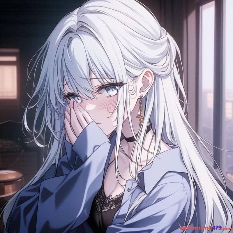 vẽ ảnh anime tóc trắng