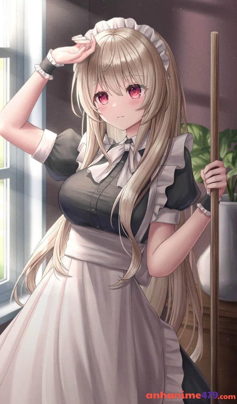 vẽ anime hầu gái