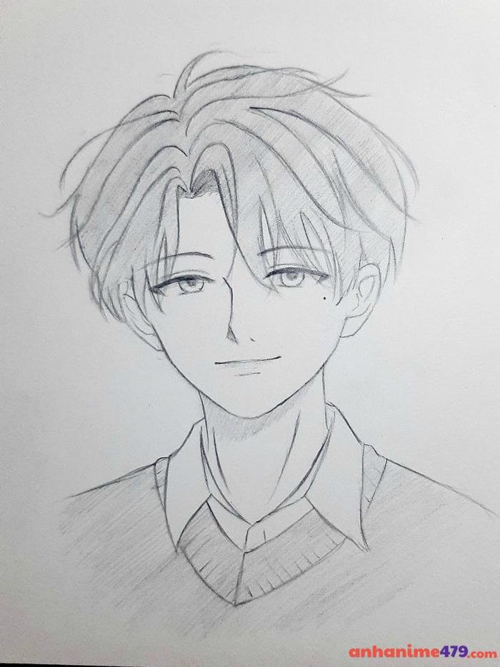 vẽ anime nam học đường