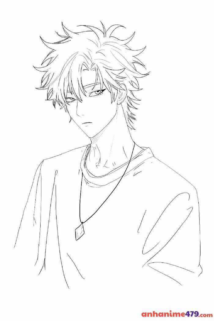 vẽ anime nam mạnh mẽ