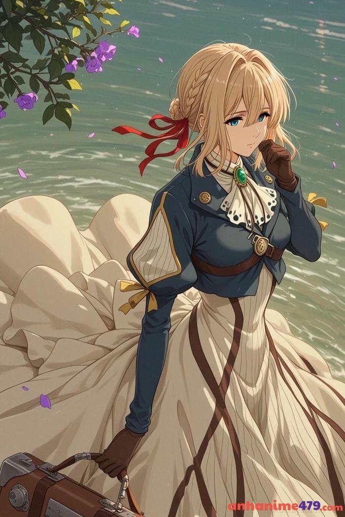 violet evergarden cười