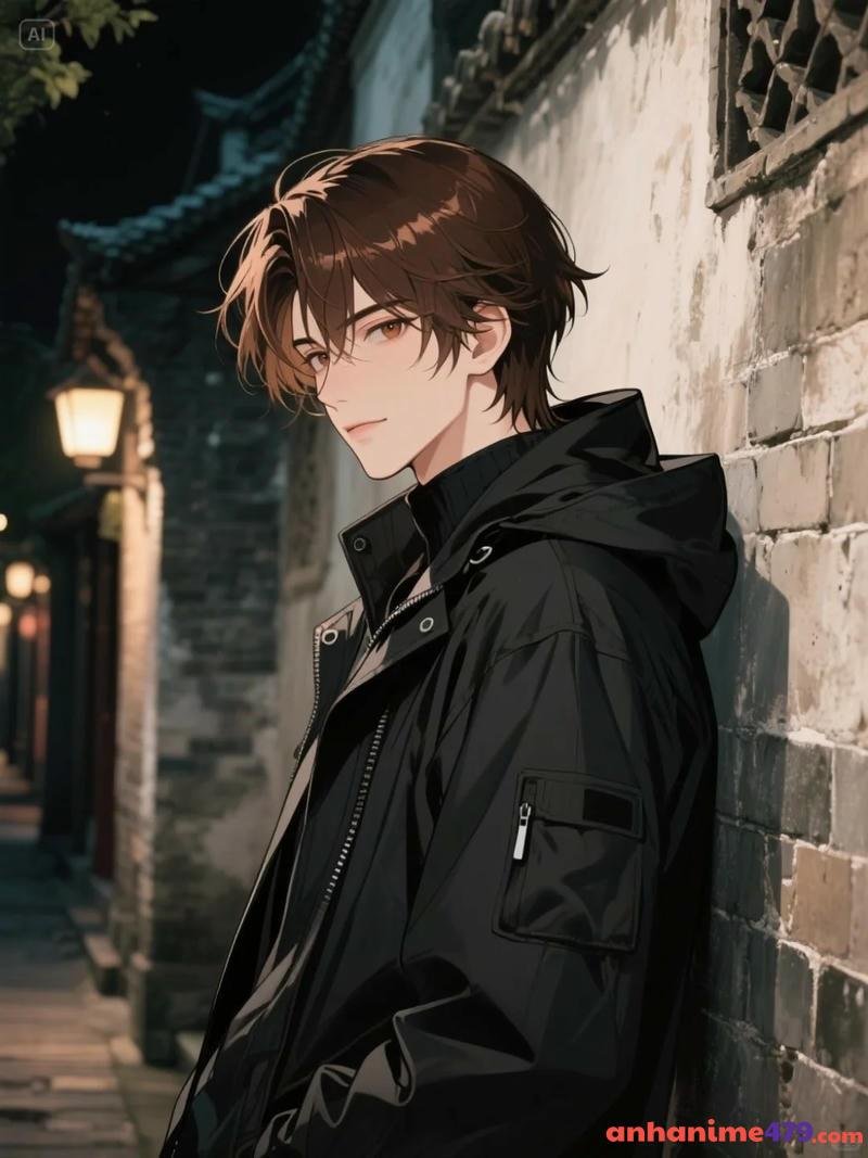 wallpaper anime boy áo đen