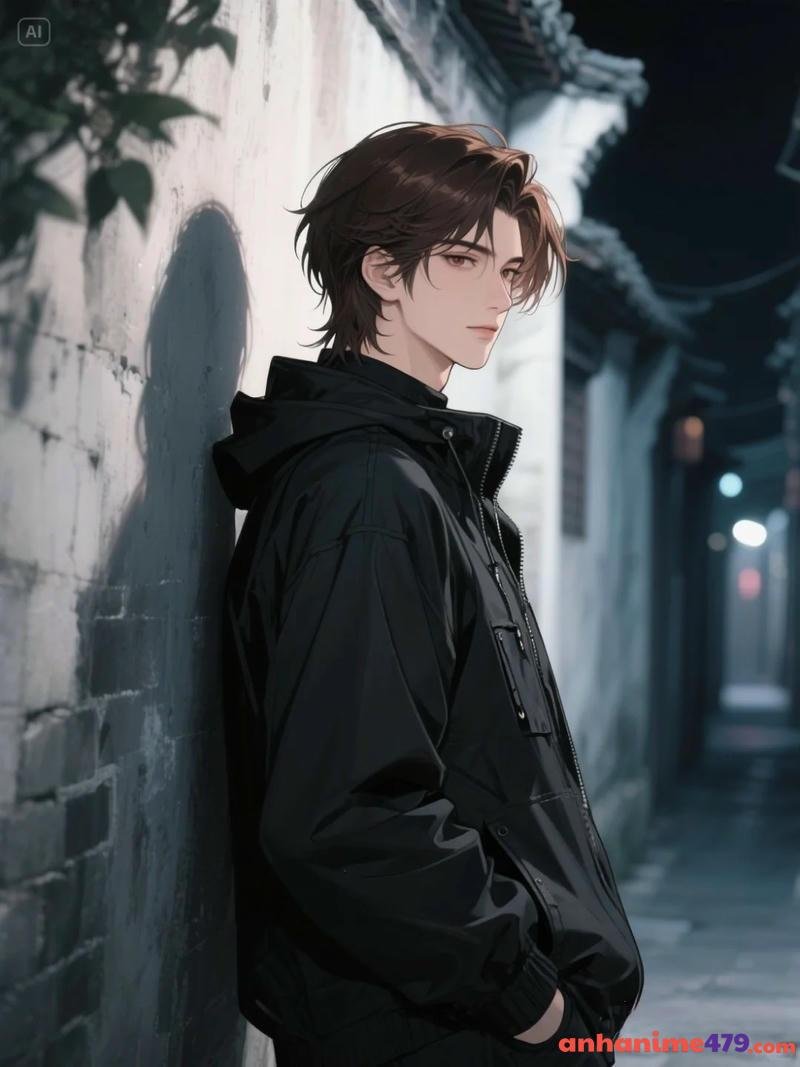 wallpaper anime boy tóc đen