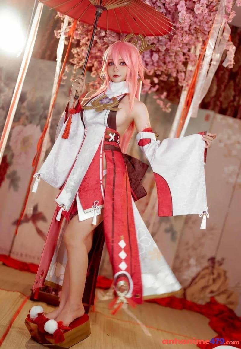 yae miko cosplay armpit