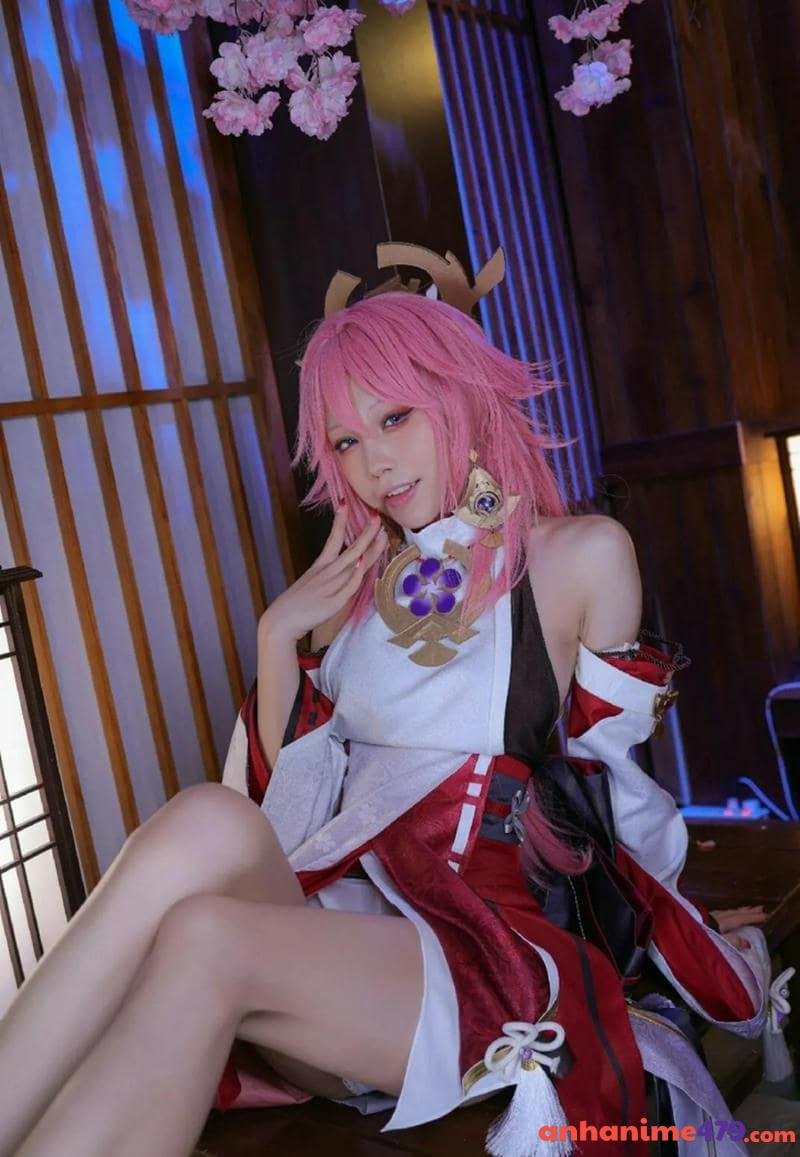 yae miko cosplay sexy